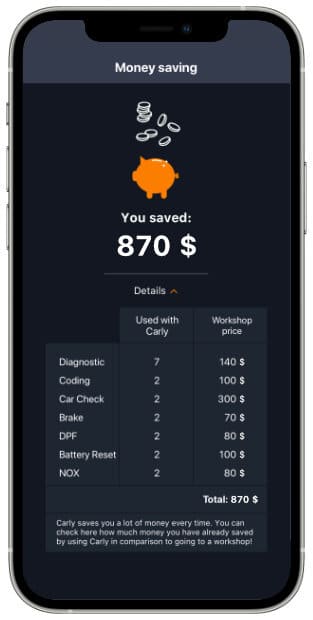 carly app obd scanner